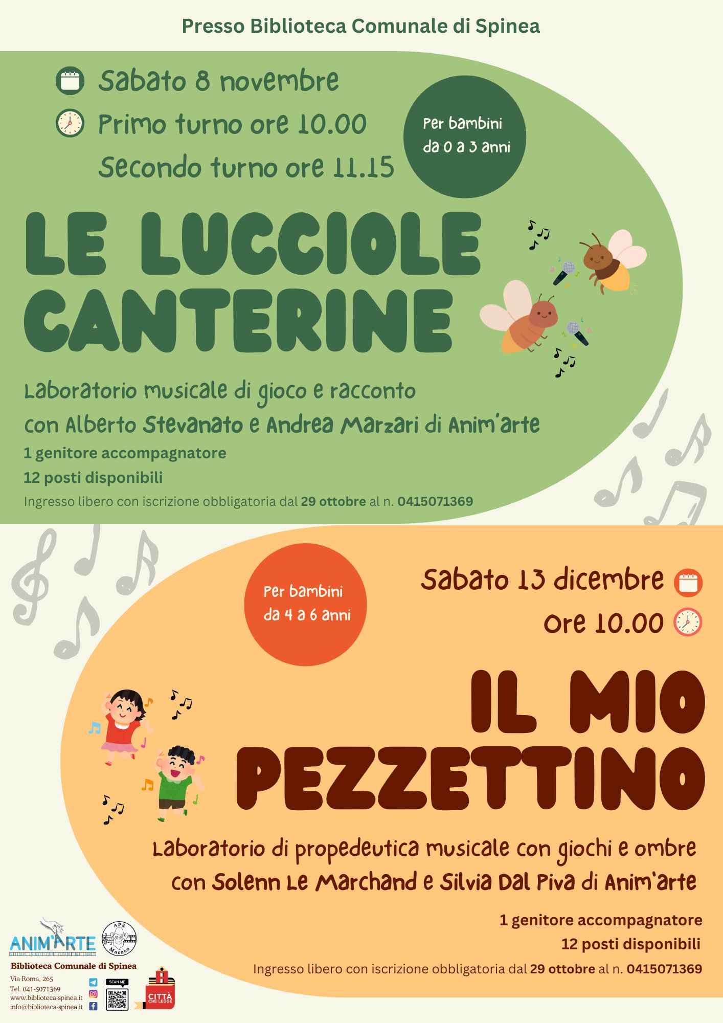 Laboratori per bambini in collaborazione con Associazione Anim'arte