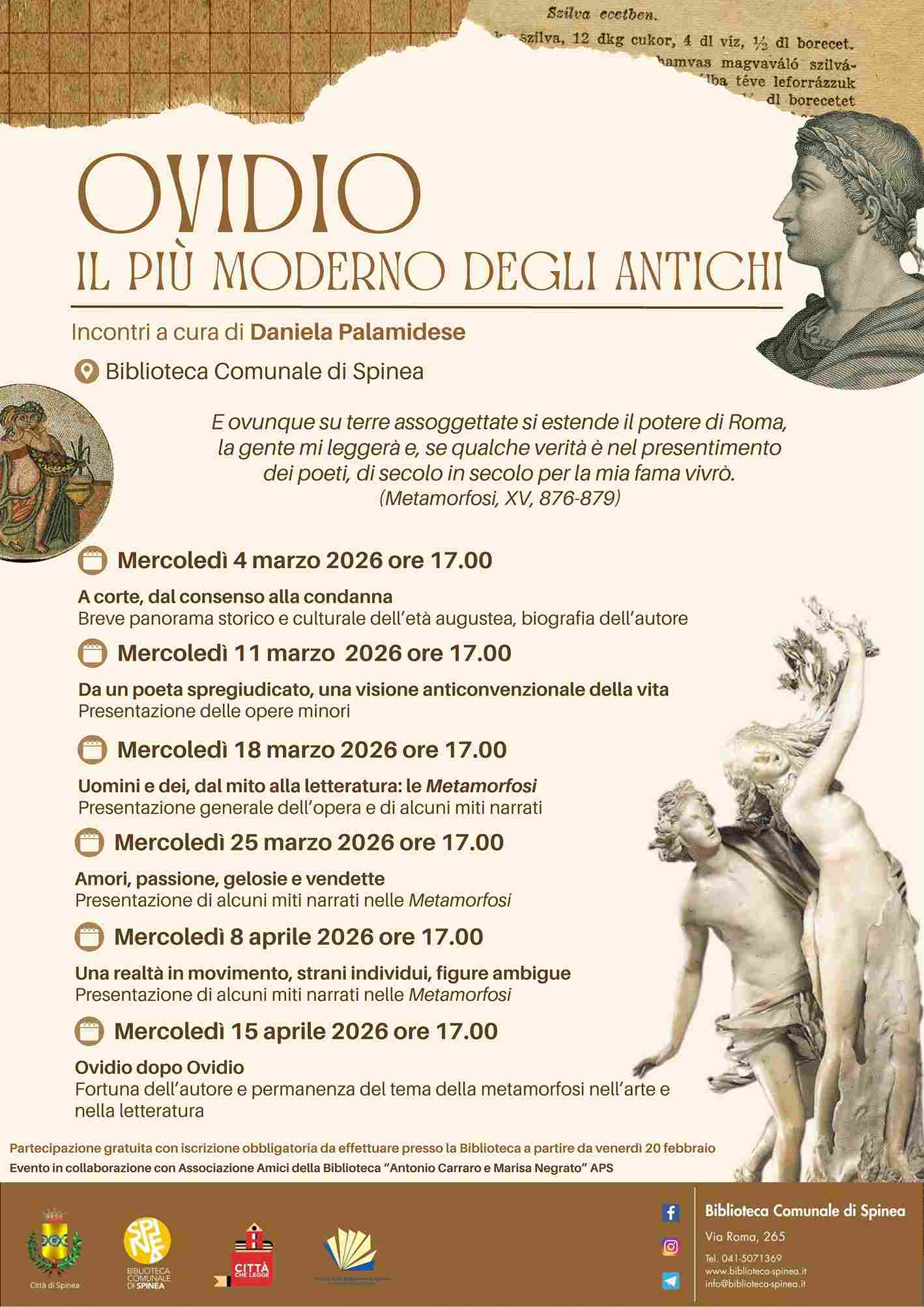 Ovidio. Il pi&ugrave; moderno degli antichi