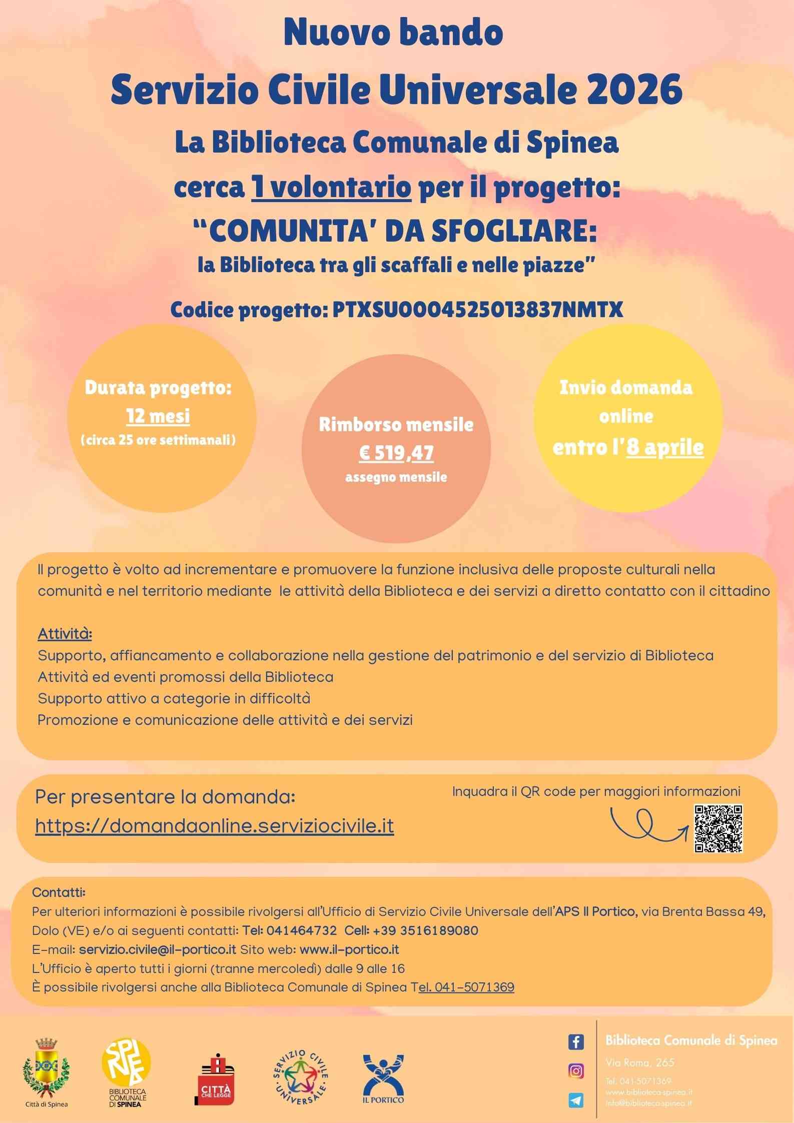 Nuovo Bando Servizio Civile Universale 2026