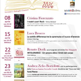 Quarto Racconta 2026. Incontri e dialoghi d&rsquo;autore