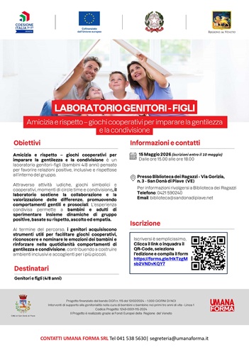 Laboratorio genitori-figli  "Amicizia e rispetto"