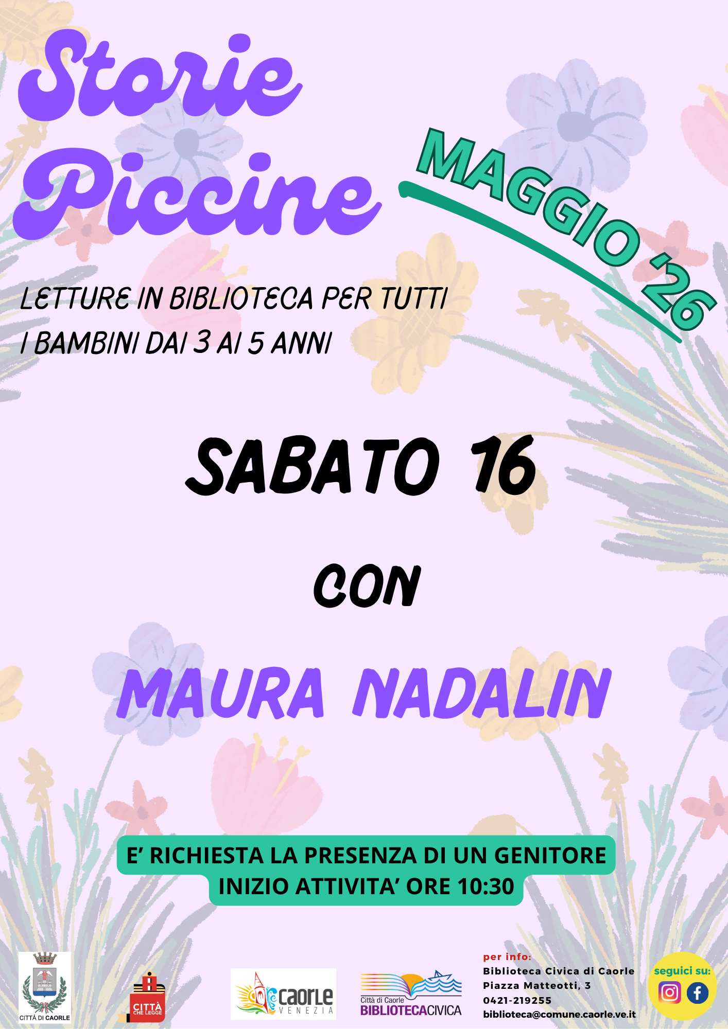 CAORLE | STORIE PICCINE: appuntamenti maggio '26