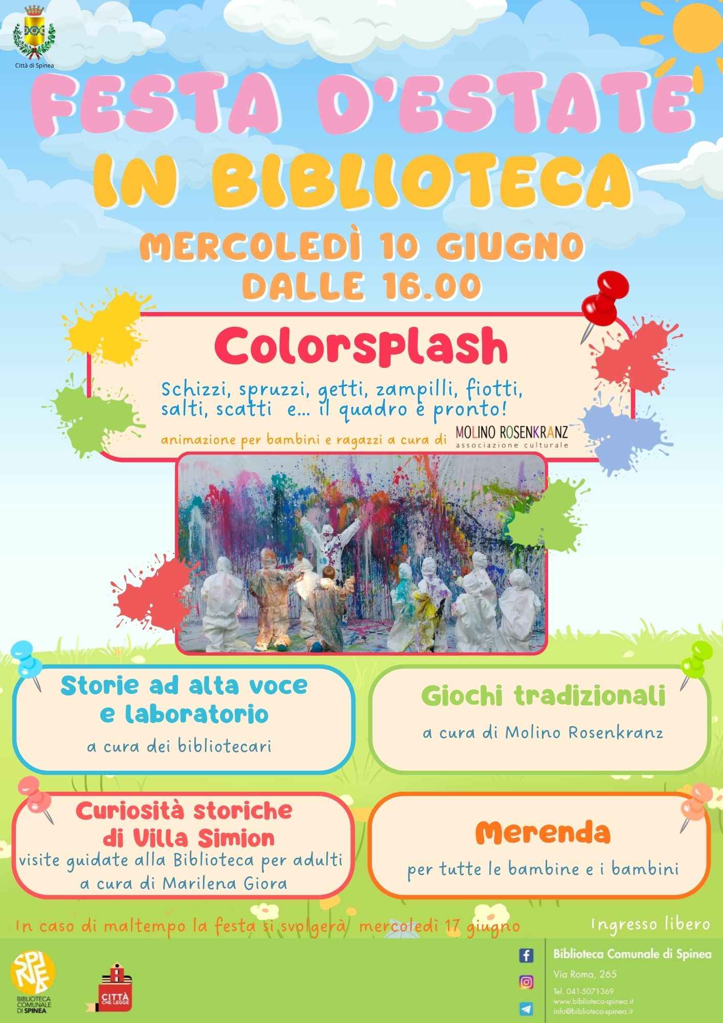 ColorSplash Festa d'estate in biblioteca
